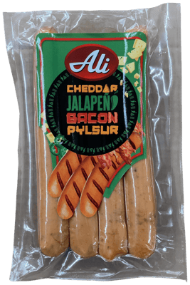 Ali Cheddar Jalapeno Bacon Pylsur 280 g