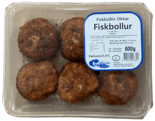 Fiskbúðin Okkar Fiskbollur Forsteiktar 600 g