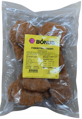 Bónus Fiskbitar í Raspi Forsteiktir 959 g