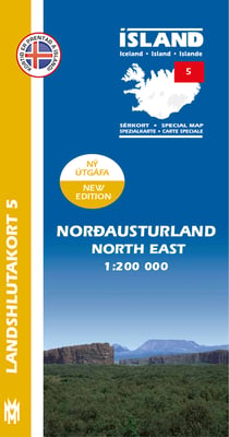 Norðausturland 1:200 000: Landshlutakort 5