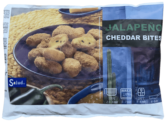 Salud jalapeño cheddar bitar 250 g