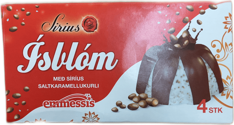 Emmessís Ísblóm Með Síríus Saltkaramellukurli 4 stk