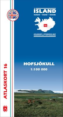 Hofsjökull 1:100 000 - Atlaskort 16