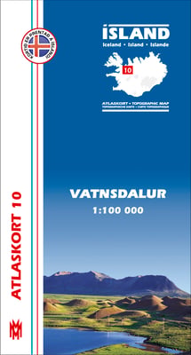 Vatnsdalur 1:100 000 - Atlaskort 10