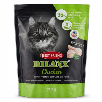 Bilanx kjúklinga ofurúrvals heilfóður fyrir ketti 750 g
