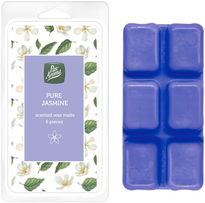 Pan Aroma vax kubbar fyrir ilmolíu lampa með ilm af Pure Jasmine 6 stk
