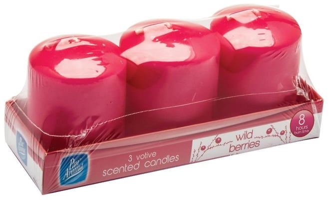 Pan Aroma Votive kerti - Wild Berries 3 stk