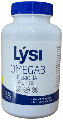 Lýsi Omega-3 Fiskiolía 250 stk