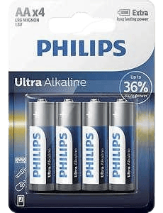 Philips rafhlöður AA