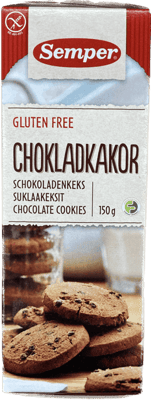 Semper súkkulaðikökur 150 g