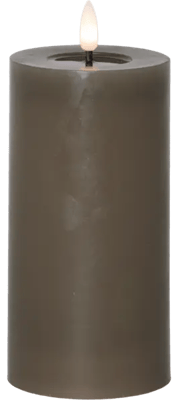 Pillar kerti 15cm grábrúnt