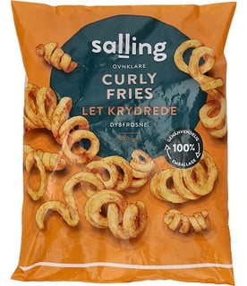 Salling kryddaðar krullufranskar 600 g