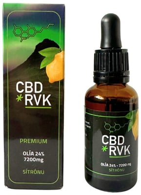 Premium CBD Olía / 24% 7200mg Stór / 30ml / Sítrónu