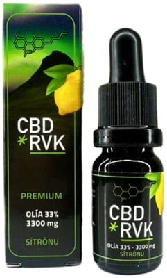 Premium CBD Olía / +33% (36%) 3300mg Sterk / 10ml / Sítrónu