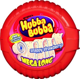 Hubba Bubba Snappy tyggjó jarðarber