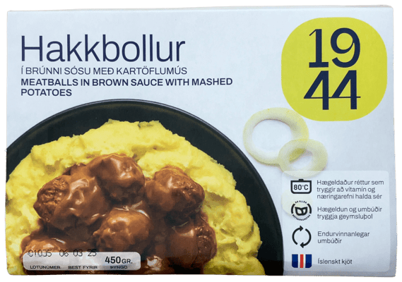 1944 Hakkbollur í brúnni sósu með kartöflumús 450 g