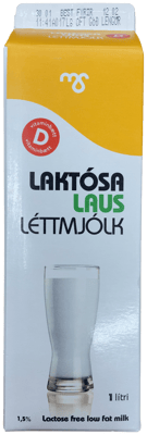 MS Laktósalaus Léttmjólk 1000 ml