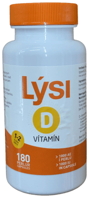 Lýsi D-vítamín 180 stk