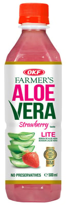OKF aloe vera drykkur með jarðarberjabragði 500 ml