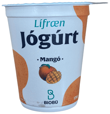Biobú Lífræn Jógúrt Mangó 170 g