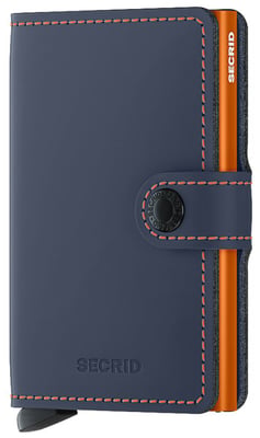 Secrid Miniwallet - Matte Nightblue/Orange