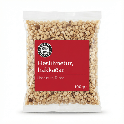 Heslihnetur Ristaðar og Hakkaðar 100 g
