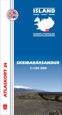 Skeiðarársandur 1:100 000 - Atlaskort 24