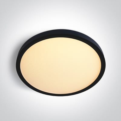 Slim loftljós svart 30cm
