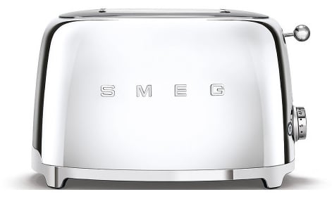 Smeg brauðrist fyrir 2 sneiðar retro style - stál.