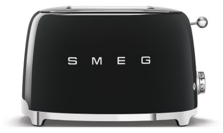 Smeg brauðrist fyrir 2 sneiðar retro style - svört.