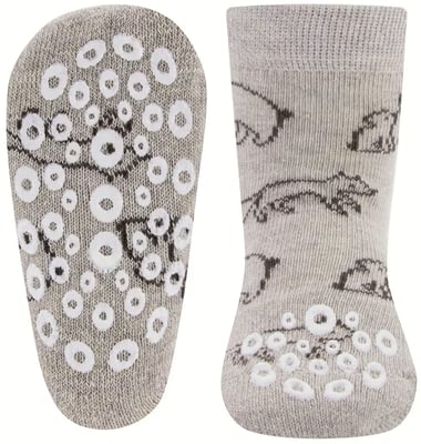 Sokkar með skriðdoppum Beige Melange