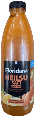 Floridana Heilsu Safi 100% Epli, Appelsínur, Gulrætur, Sítrónur og Límónur 1000 ml