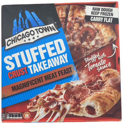 Chicago Town Takeaway Magnificent Meat Feast pítsa með fylltum barmi 640 g