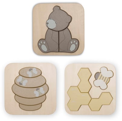 Toby Púsl – Bees & Bears – 3 í pakka