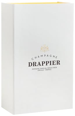Tveggja flösku harðspjalda gjafakassi frá Drappier