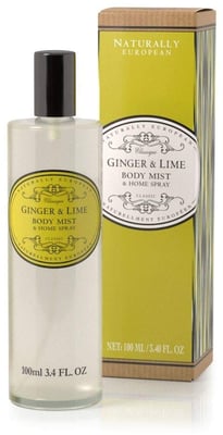 Naturally European Ginger & Lime Body & Home Mist 100 ml