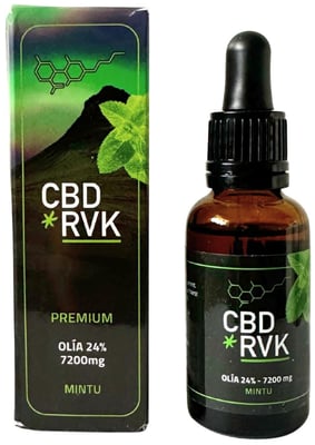 Premium CBD Olía / 24% 7200mg Stór / 30ml / Mintu