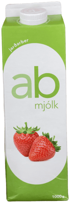 MS ab-mjólk jarðarber 1000 g