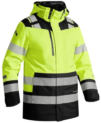 Univern Protec 2in1  heilsársparka, HiViz gul