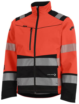 Univern Softshell jakki, HiViz rauður