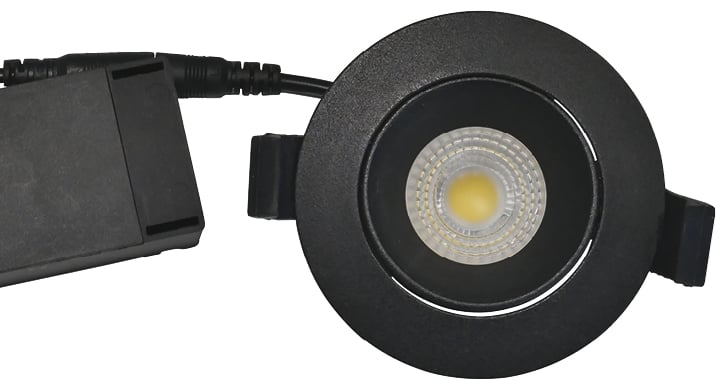 VELIA LOW PROFILE 230VAC - 6W - 2700K Black
