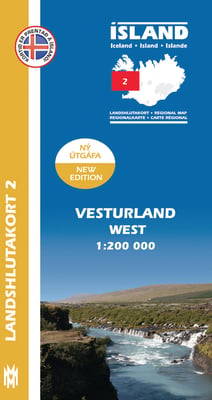 Vesturland 1:200 000: Landshlutakort 2