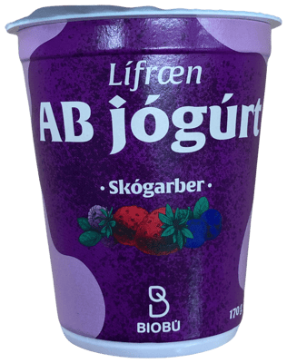 BioBú Lífræn AB Jógúrt Skógarber 170 g
