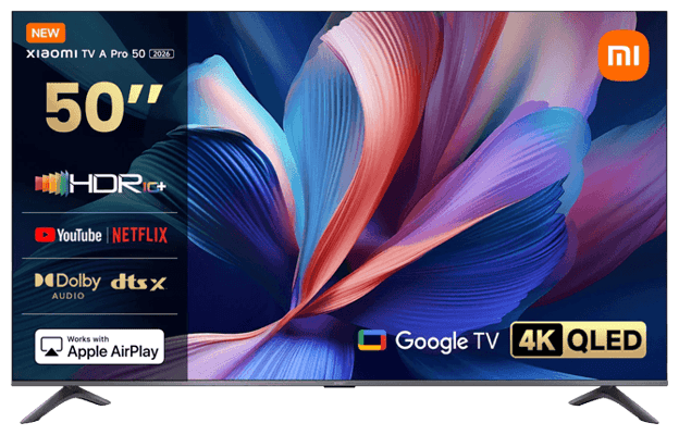Xiaomi TV A Pro 50" 2026 4K QLED sjónvarp