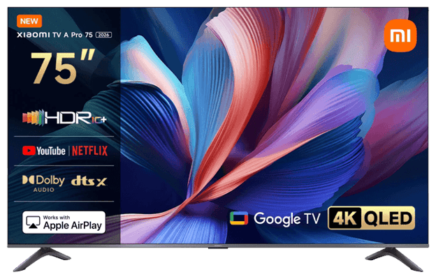 Xiaomi TV A Pro 75" 2026 4K QLED sjónvarp