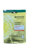 Garnier SkinActive C-vítamín ofurrakagefandi bjartandi blaðmaski 28 g