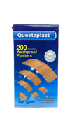 Questaplast blandaðir vatnsheldir plástrar 200 stk