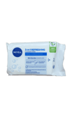 Nivea 3-í-1 frískandi hreinsiklútar fyrir venjulega og blandaða húð, 25 stk