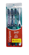 Colgate 360° Deep Clean Antibacterial Soft Toothbrushes, 4 pack