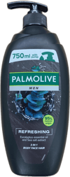 Palmolive Men frískandi tröllatré og sjávarsalt 3 í 1 sturtugel 750 ml